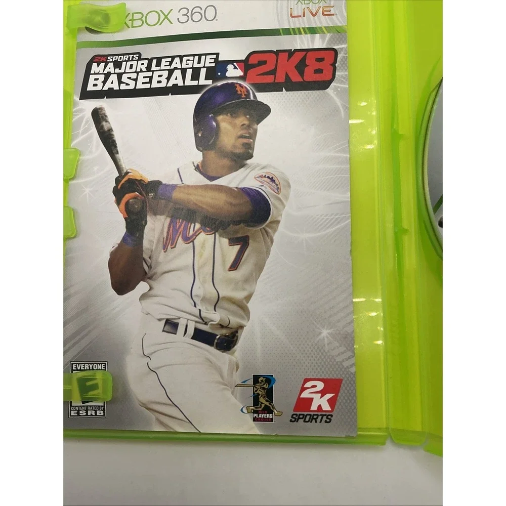 Major League Baseball 2K8 (Microsoft Xbox 360, 2008) CIB, Original White Label